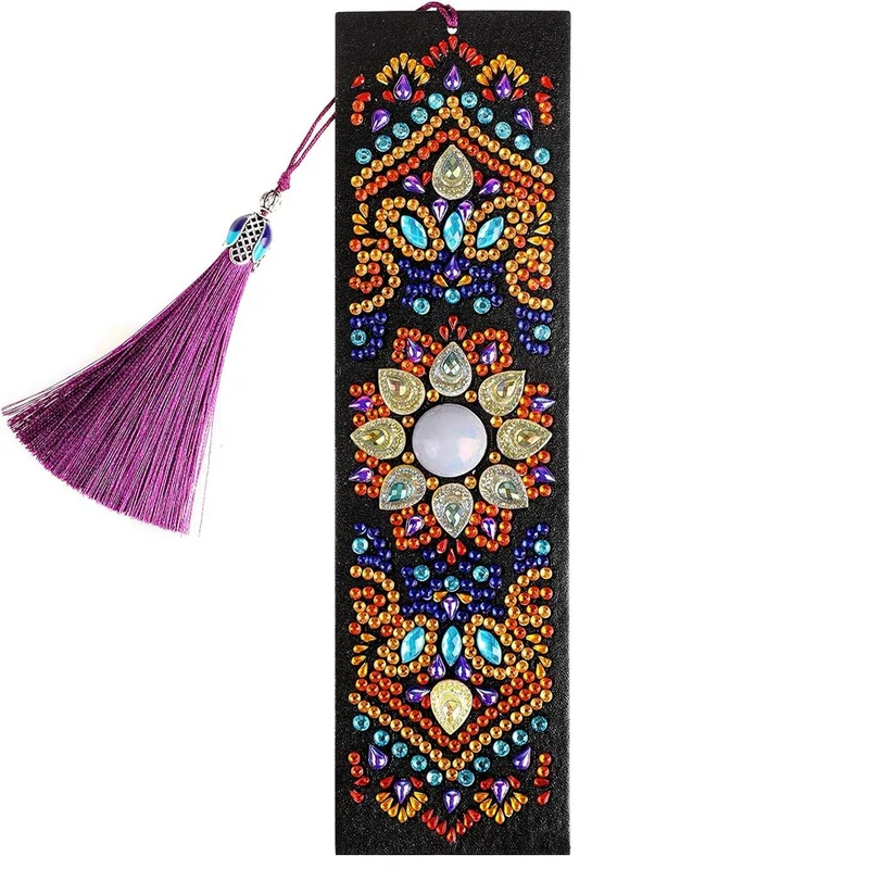 Diamond Painting Lesezeichen Mandala Blumen
