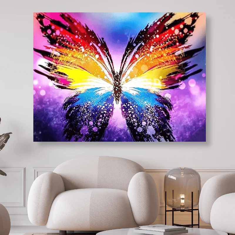 Bunter Schmetterling - 5D DIY Diamond Painting