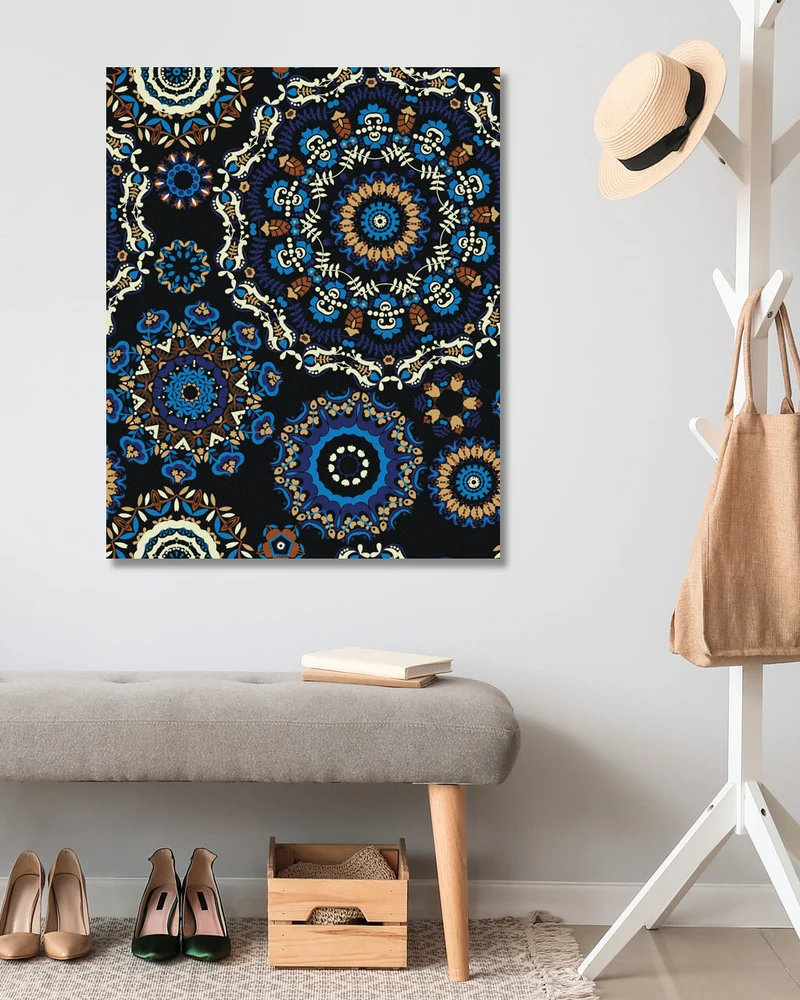 Diamond painting - BLAUE MANDALAS