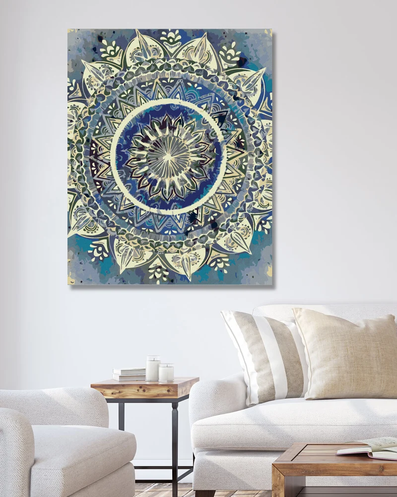 Diamond painting - BLAUE MANDALA