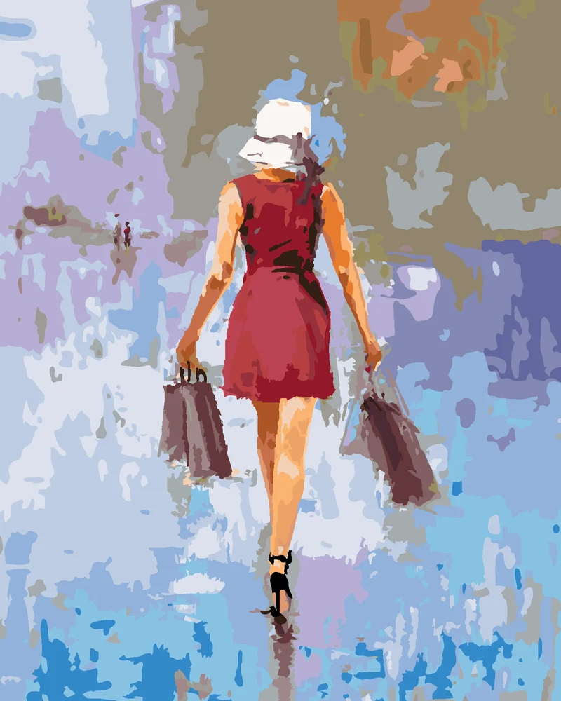 Diamond painting - FASHION FRAU