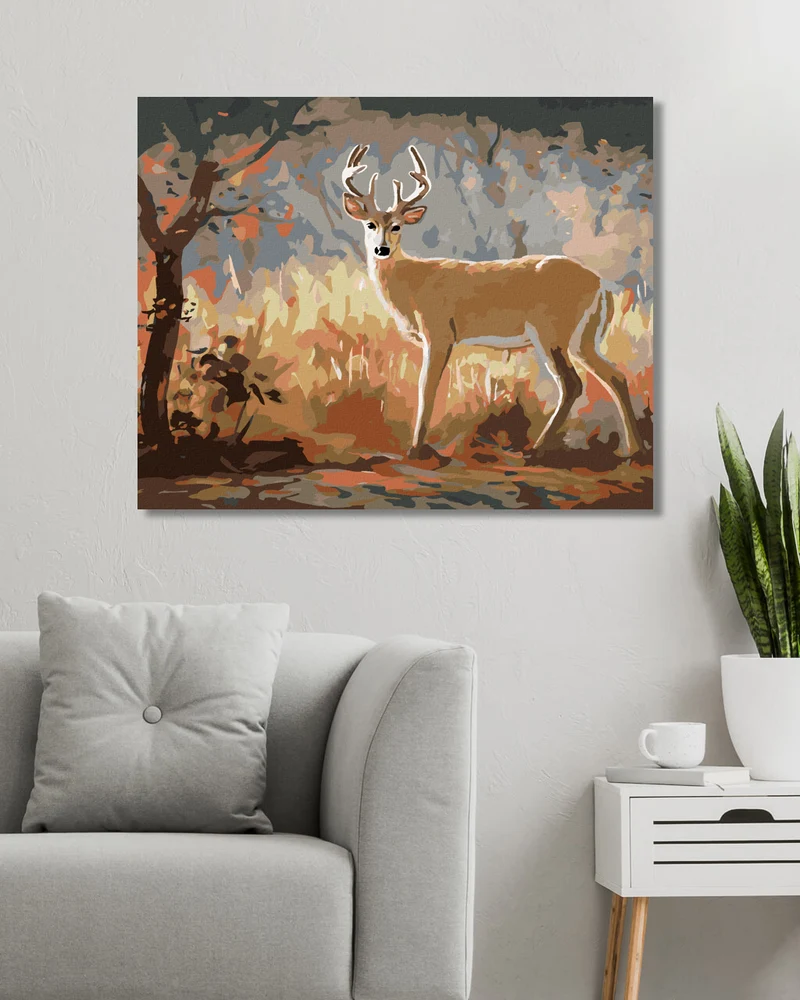 Diamond painting - JUNGER HIRSCH UND HERBSTWALD (D. RUSTY RUST)