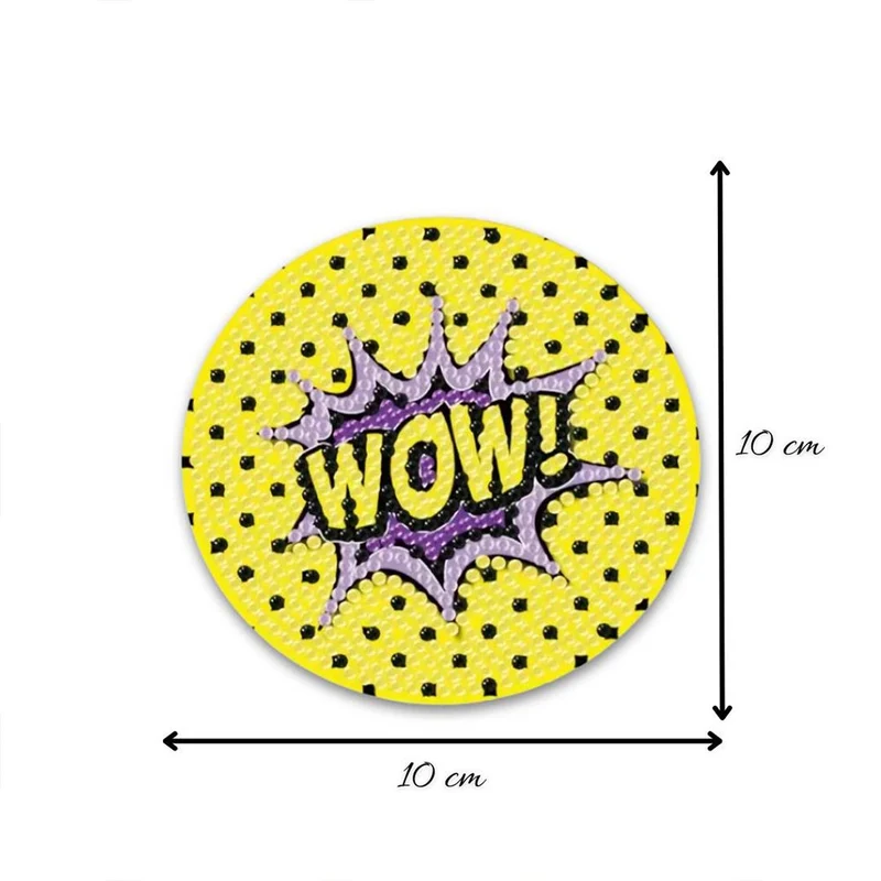 5D Diamond Painting Untersetzer – Pow! Pop-Art Explosion
