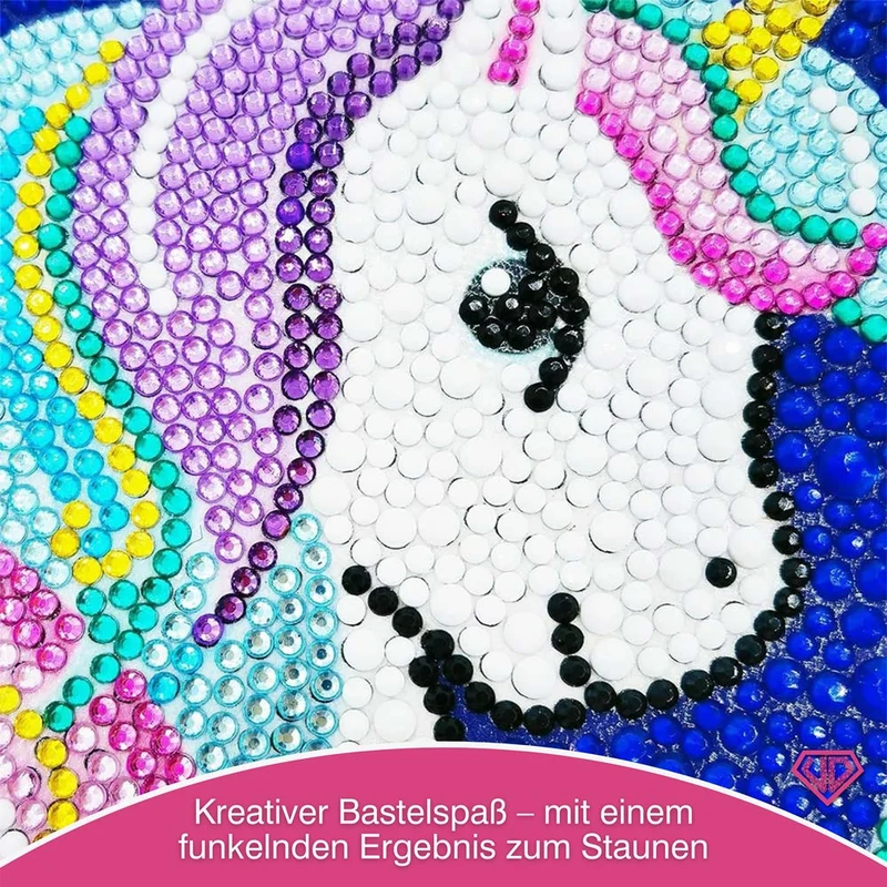 5D Diamond Painting Einhorn Magie mit Strasssteinchen