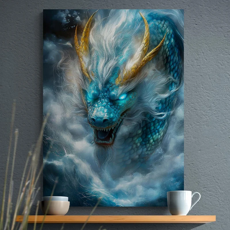 5D Diamond Painting – Sturmdrache