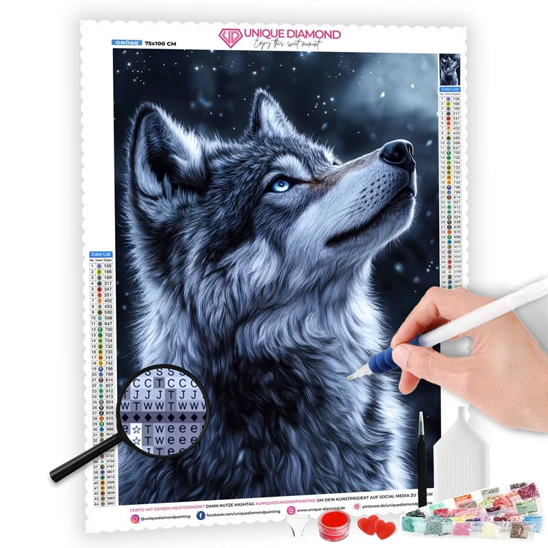 5D Diamond Painting – Blick in die Sterne