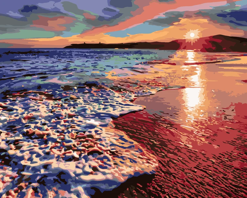 Diamond painting - SONNENUNTERGANG AM STRAND II