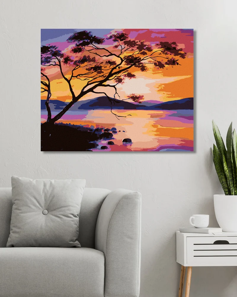 Diamond painting - SONNENUNTERGANG AUF DEM SEE
