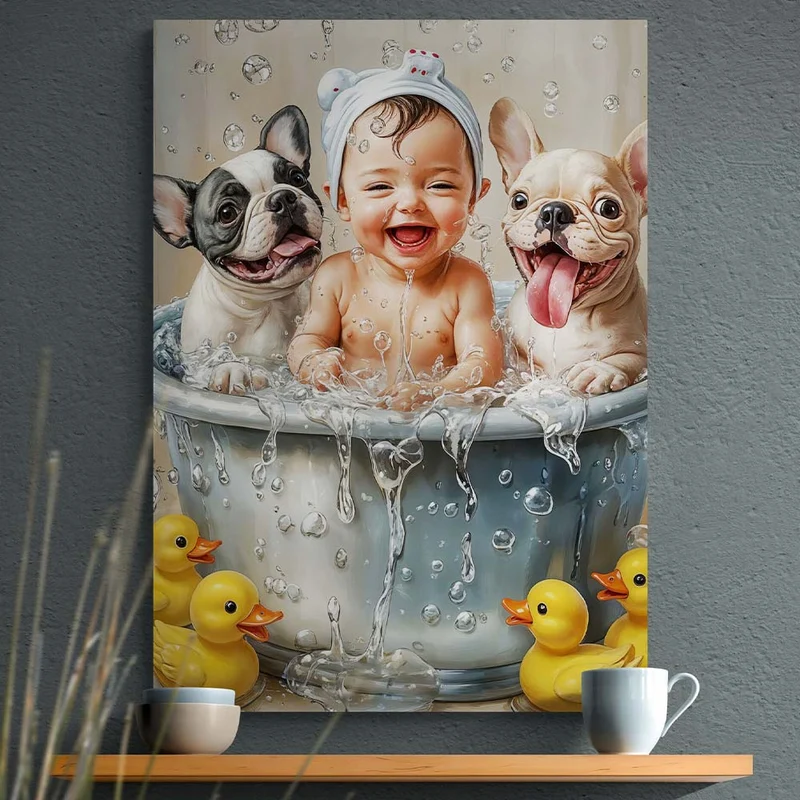 5D Diamond Painting – Fröhliches Badeabenteuer