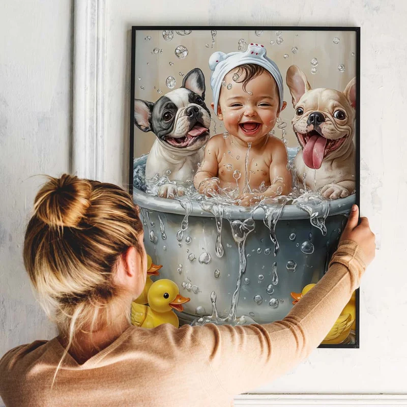 5D Diamond Painting – Fröhliches Badeabenteuer