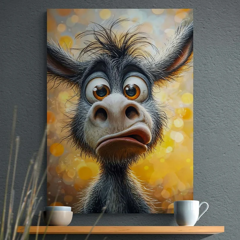 5D Diamond Painting – Verblüffter Freund
