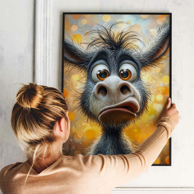 5D Diamond Painting – Verblüffter Freund