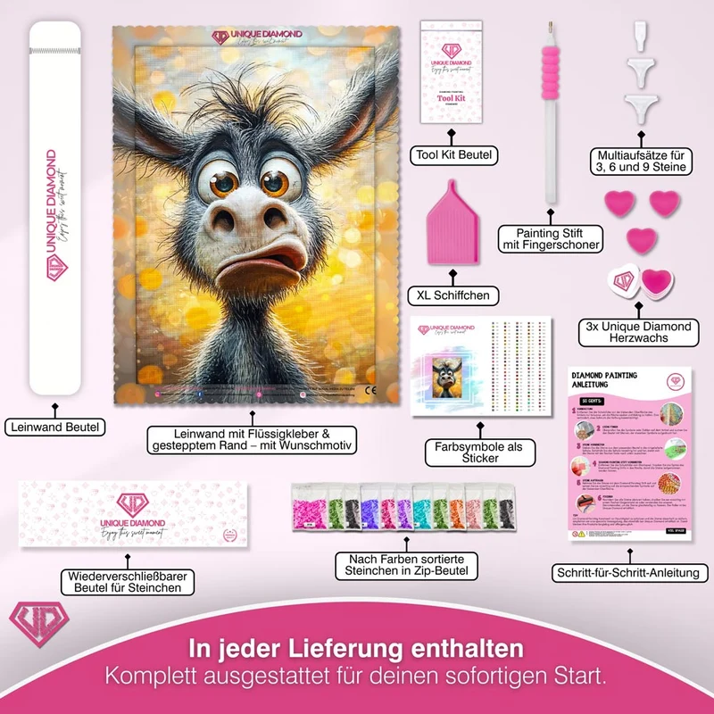5D Diamond Painting – Verblüffter Freund