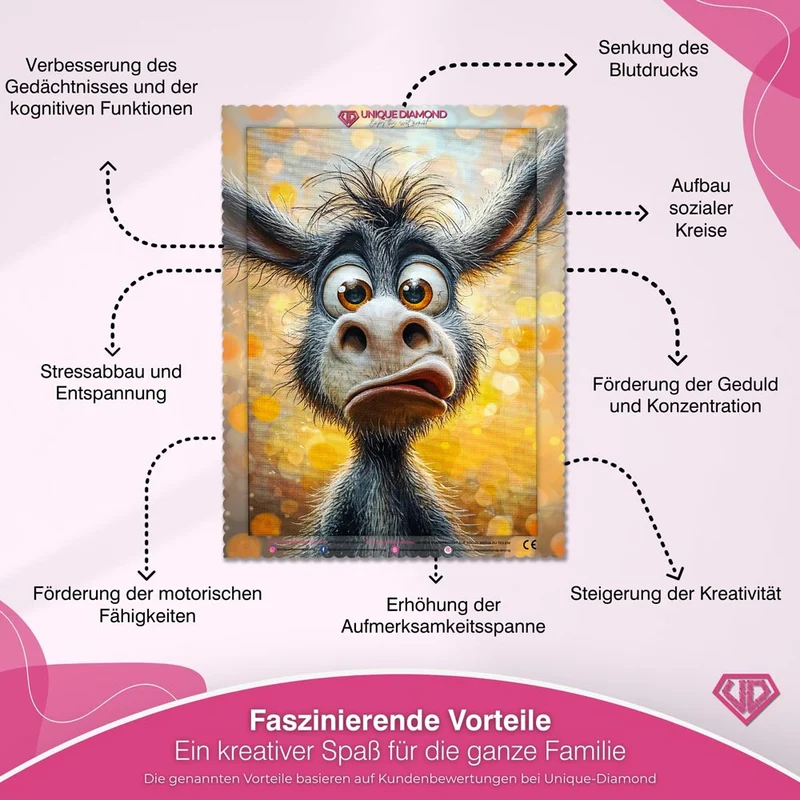 5D Diamond Painting – Verblüffter Freund