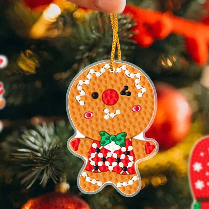 Diamond Painting Weihnachtsbaum Anhänger Festliche Weihnachten