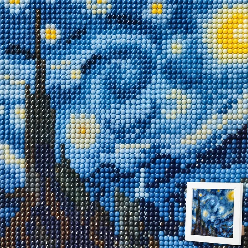 5D Diamond Painting Sternennacht von Vincent van Gogh