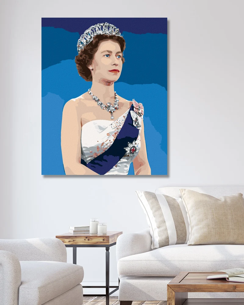 Diamond painting - DIE JUNGE KÖNIGIN ELISABETH II.