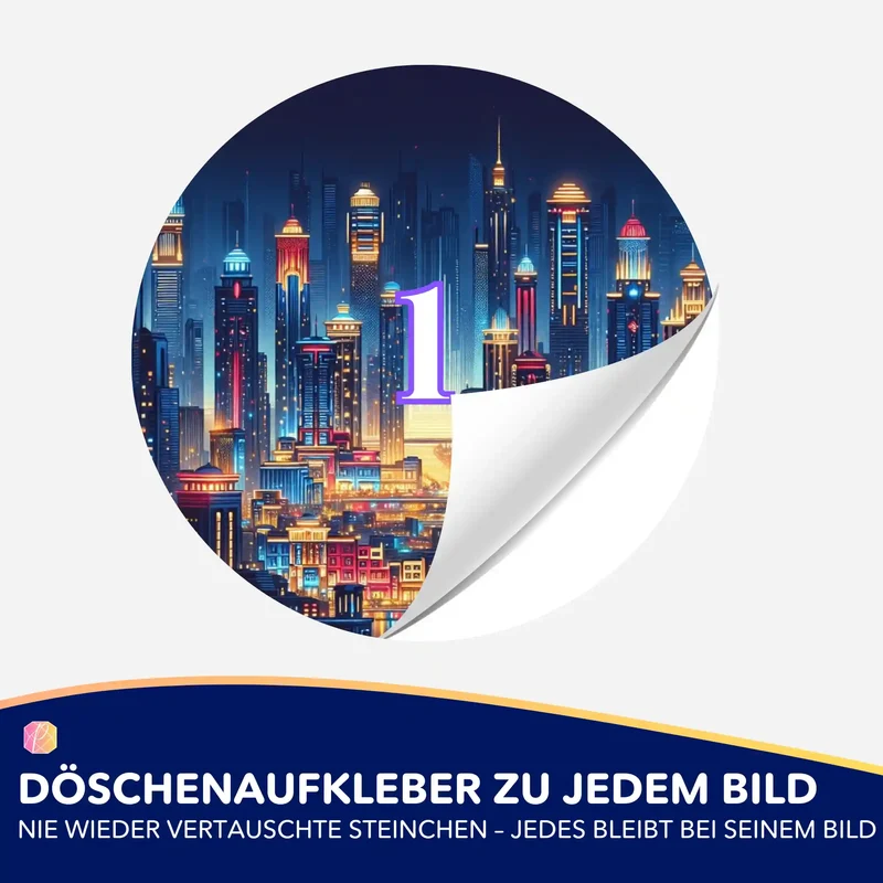 Döschenaufkleber - Stadt der Lichter "Limited Edition"