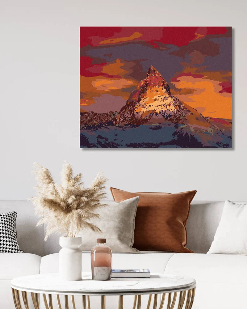 Diamond painting - SONNENUNTERGANG IN DEN BERGEN