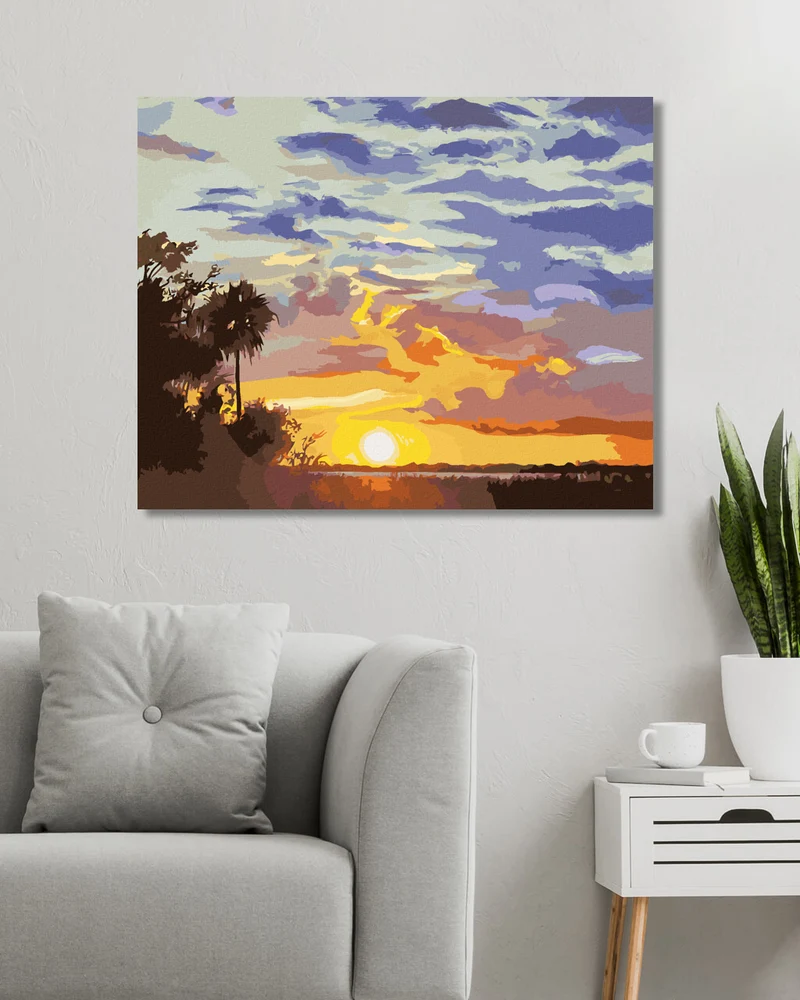 Diamond painting - SONNENUNTERGANG (D. RUSTY RUST)