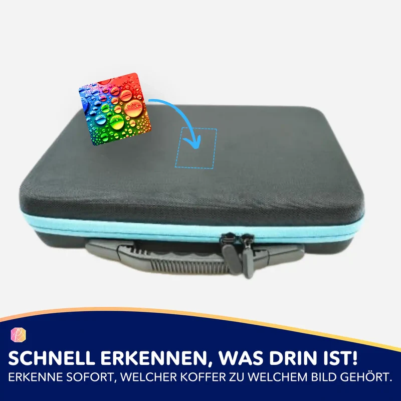 Aufkleber 5er-Set - Colorful Raindrops