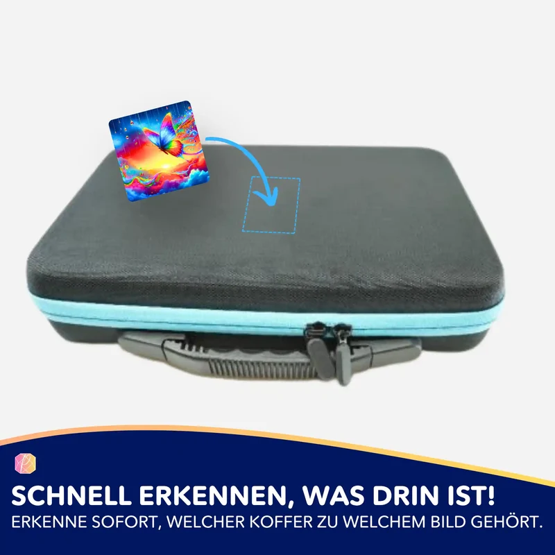 Aufkleber 5er-Set - Schmetterlinge im Regenbogenfluss