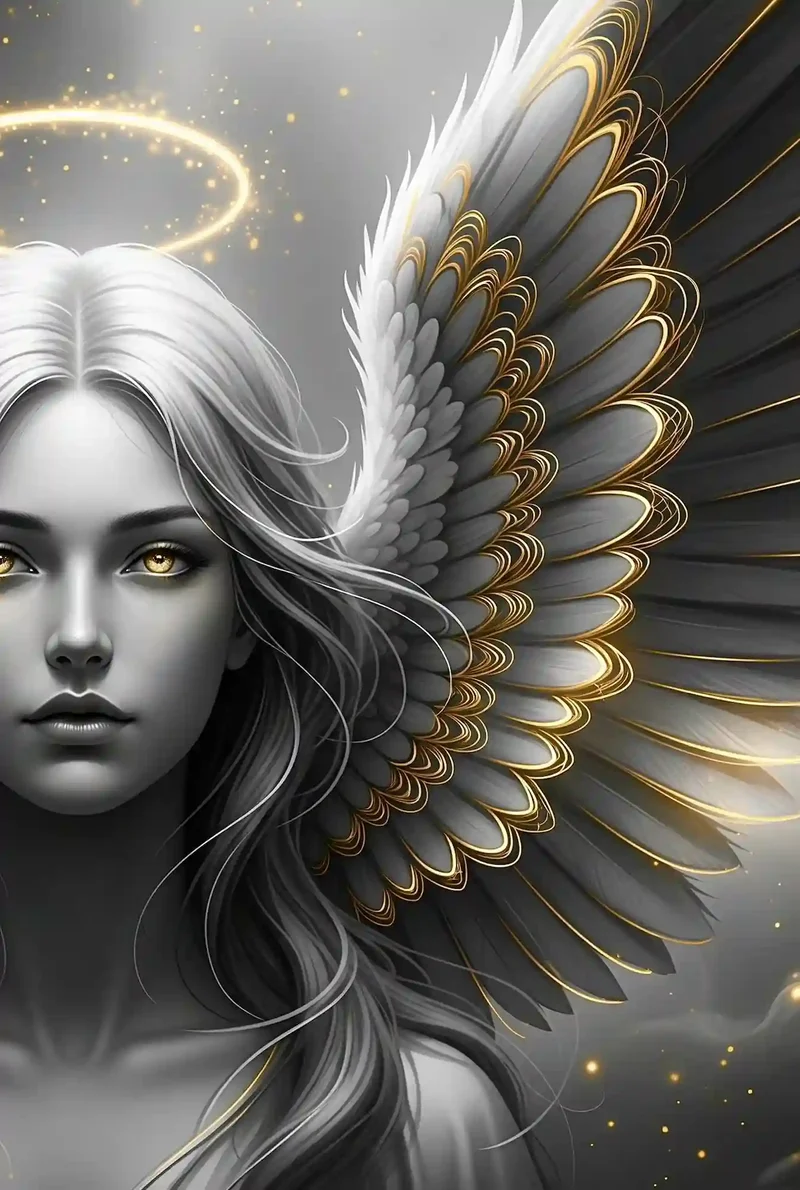 Diamond Painting - Golden Angel