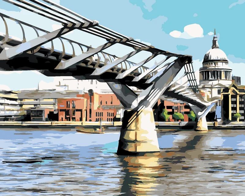 Diamond painting - MILLENNIUM-BRÜCKE IN LONDON