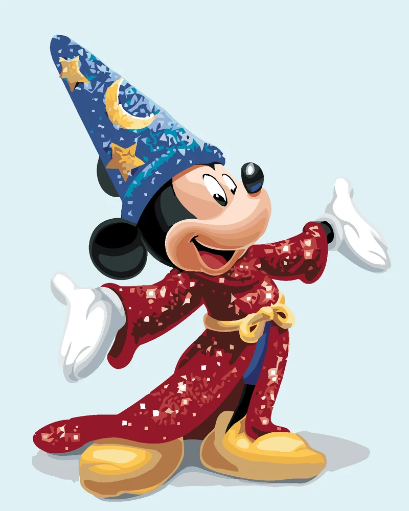 Diamond painting - MICKEY MOUSE MIT EINEM ZAUBERERHUT
