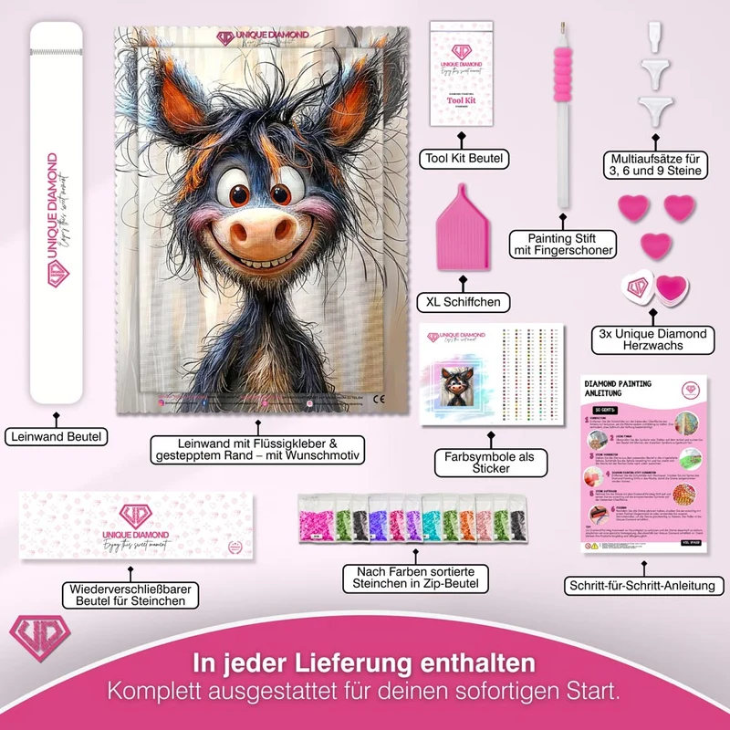 5D Diamond Painting – Lächeln der Lebensfreude