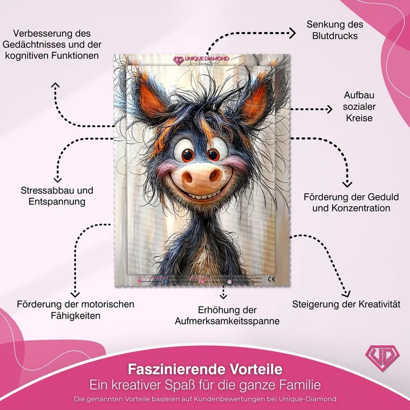 5D Diamond Painting – Lächeln der Lebensfreude