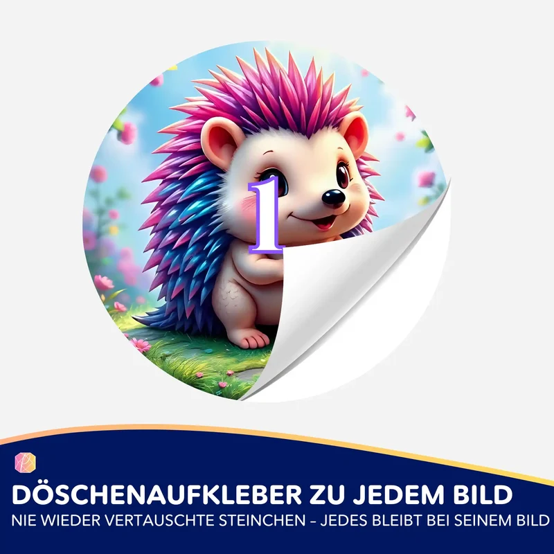 Döschenaufkleber - Igel Ilay