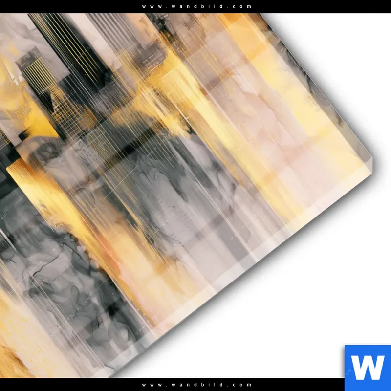 Acrylglasbild | Metropole im Morgenlicht | Rund