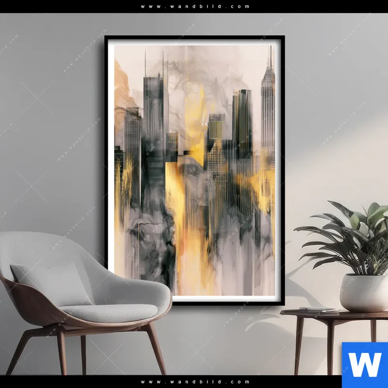 Poster | Metropole im Morgenlicht | Hochformat
