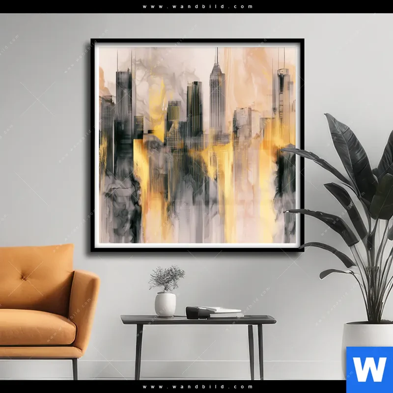 Poster | Metropole im Morgenlicht | Quadrat