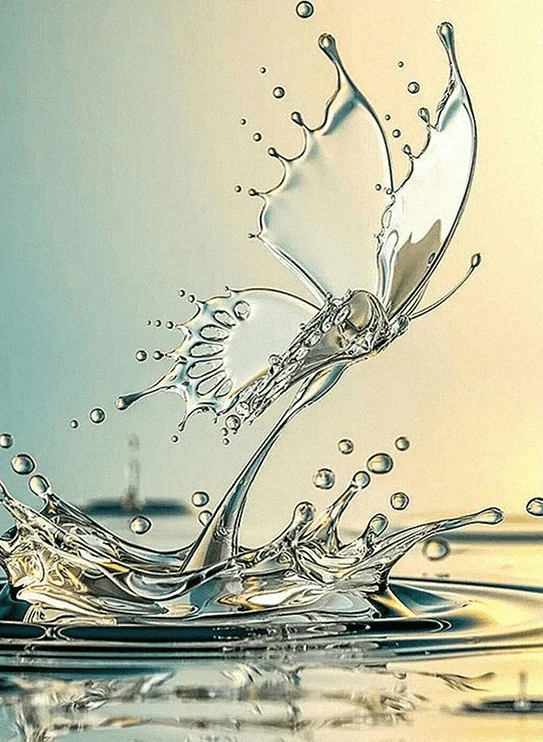 Schmetterling aus Wasser - 5D DIY Diamond Painting