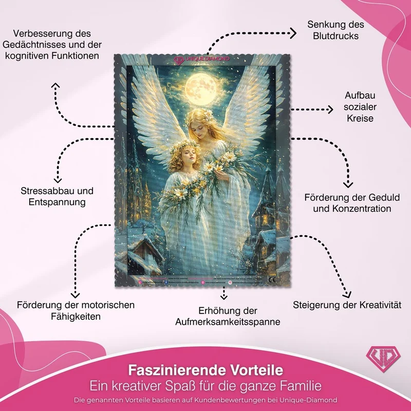5D Diamond Painting – Engel des Lichts