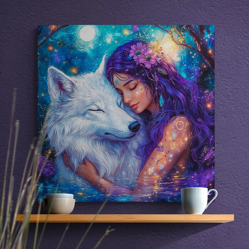 5D Diamond Painting – Mondlicht Freunde