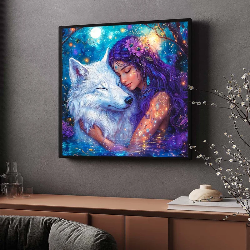 5D Diamond Painting – Mondlicht Freunde