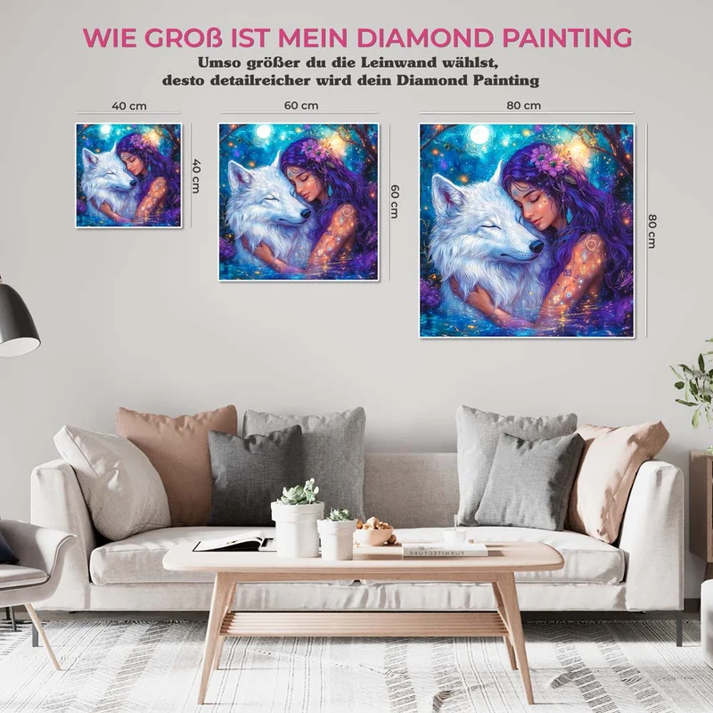 5D Diamond Painting – Mondlicht Freunde