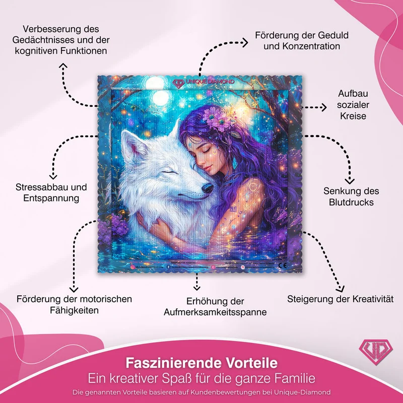 5D Diamond Painting – Mondlicht Freunde