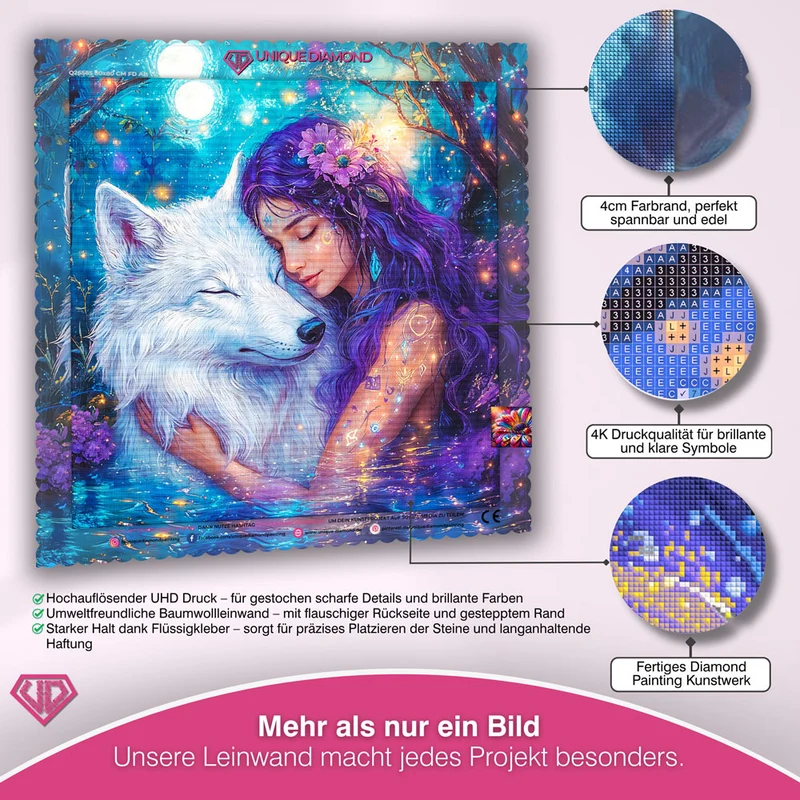 5D Diamond Painting – Mondlicht Freunde