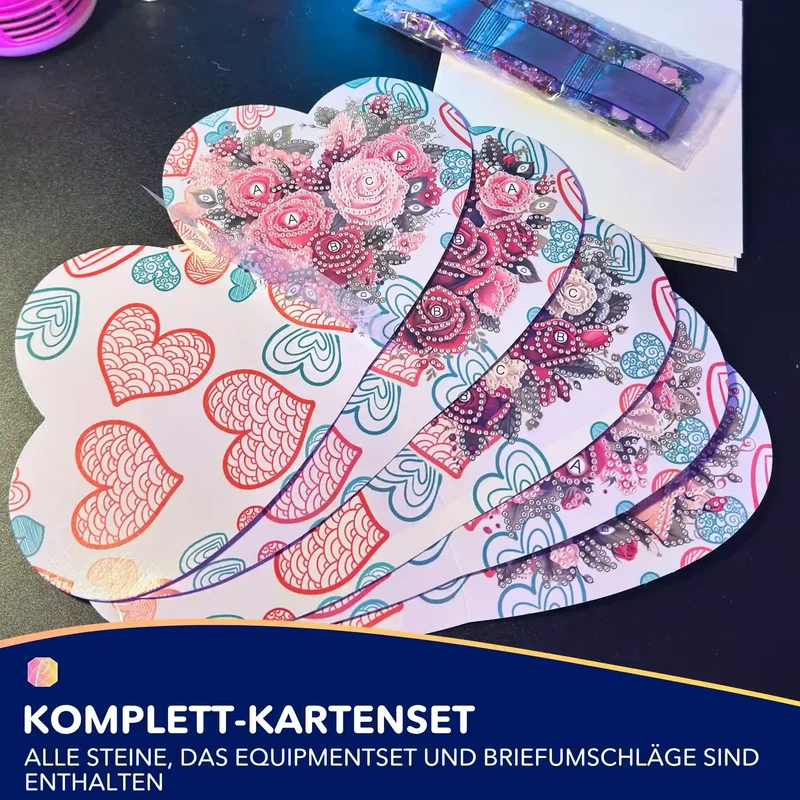 Diamond Painting Geschenkkarten Liebe
