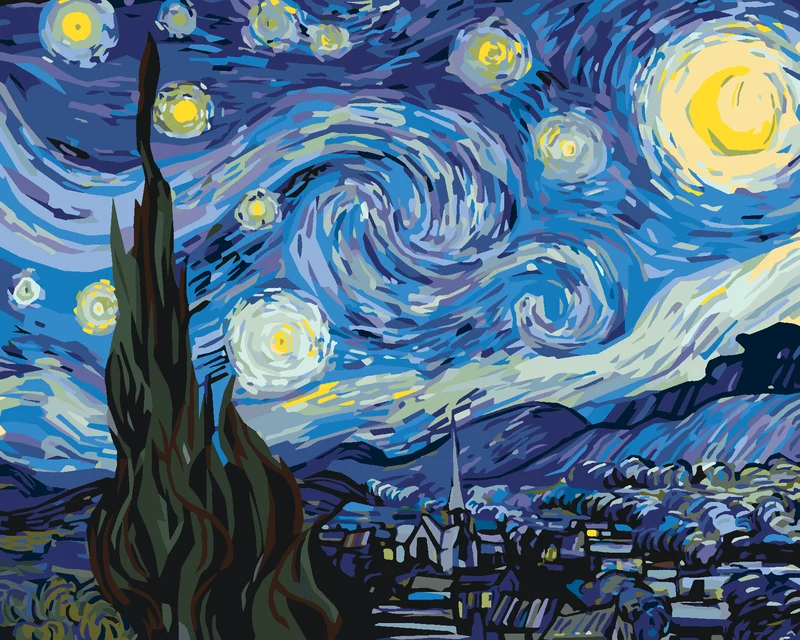 Diamond painting - MOND NACH DEM VAN GOGH