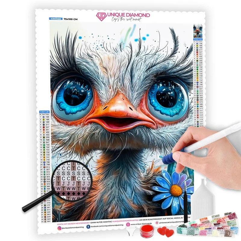 5D Diamond Painting – Fröhlicher Strauß