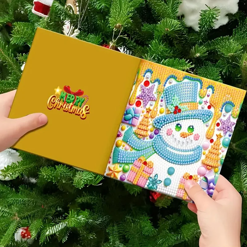 5D Diamond Painting Grußkarten – Weihnachtsfreunde