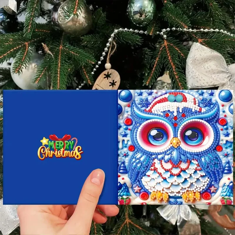 5D Diamond Painting Grußkarten – Weihnachtsfreunde