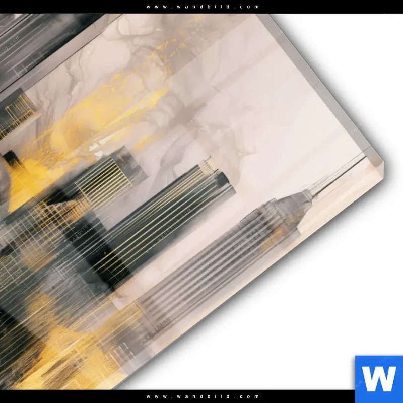 Acrylglasbild | Metropole im Morgenlicht | Hochformat