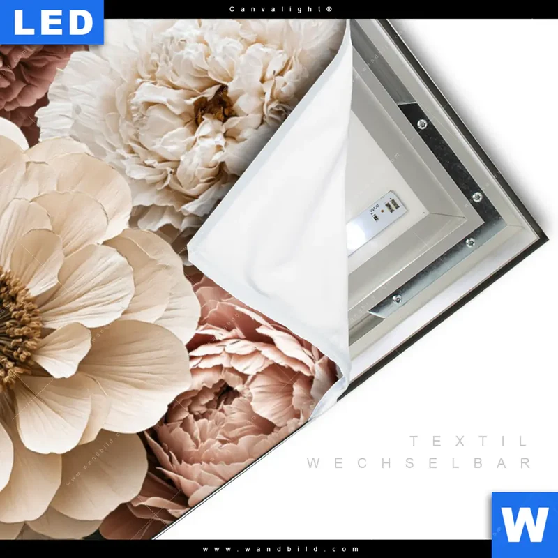 Canvalight® Leuchtbild | Rosé Garden | Querformat