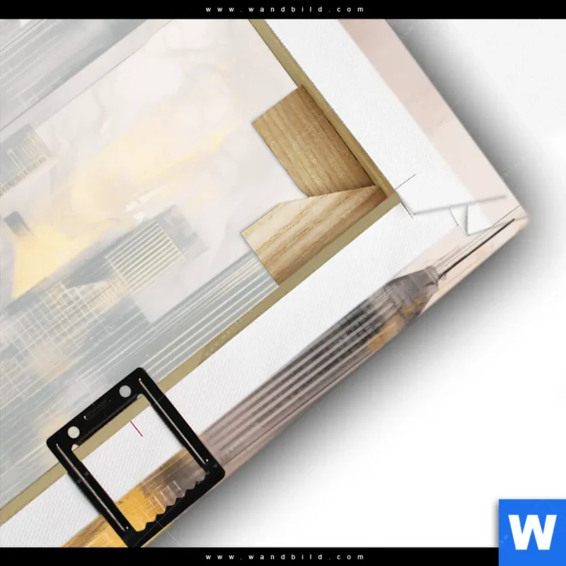 Leinwandbild | Metropole im Morgenlicht | Hochformat